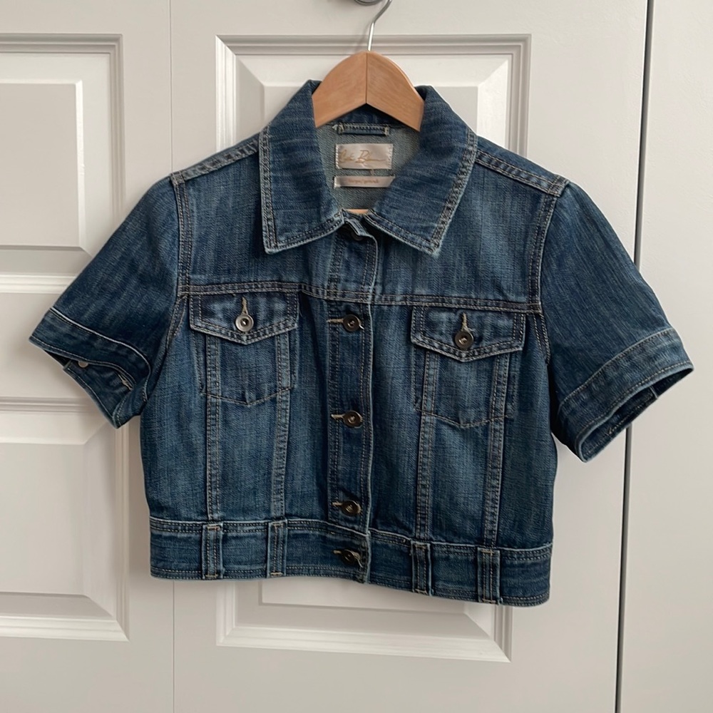 Cute cropped jean jacket